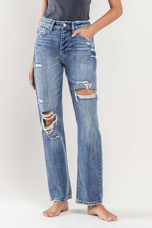 90'S Vintage Slim Straight Jean - My Threaded Apparel | Online Women's Boutique - denim jeans