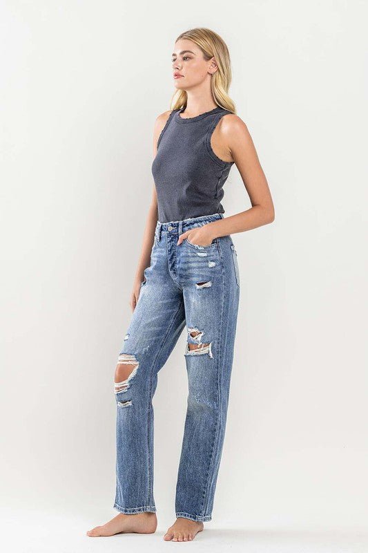 90'S Vintage Slim Straight Jean - My Threaded Apparel | Online Women's Boutique - denim jeans