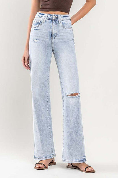 90's Vintage Super High-Rise Flare Jeans - My Threaded Apparel | Online Women's Boutique - denim jeans