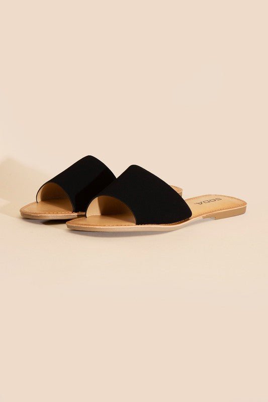 Airway-S Flat Slides - My Threaded Apparel | Online Women's Boutique - shoes