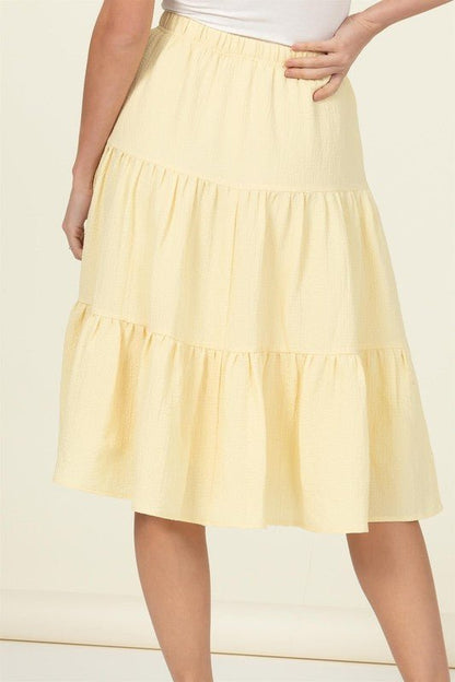 Call It a Day Tiered Midi Skirt - My Threaded Apparel | Online Women's Boutique - skirt