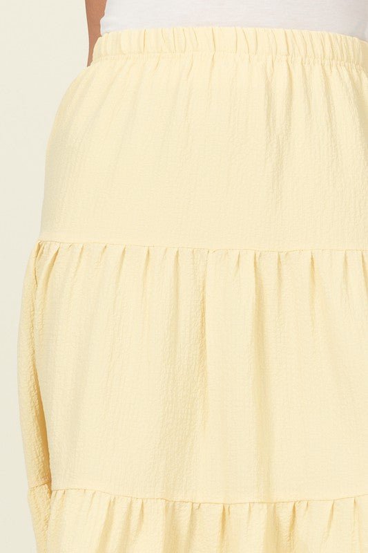 Call It a Day Tiered Midi Skirt - My Threaded Apparel | Online Women's Boutique - skirt
