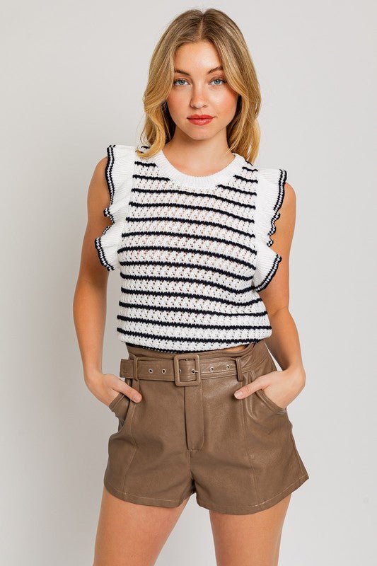 Celeste Stripe Knit Top - My Threaded Apparel | Online Women's Boutique - shirt