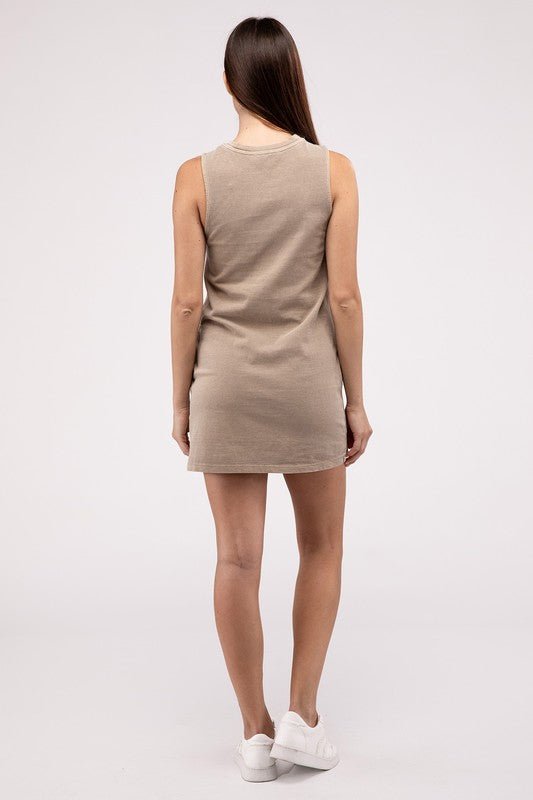 Coffee Date Sleeveless Mini Dress - My Threaded Apparel | Online Women's Boutique - mini dress
