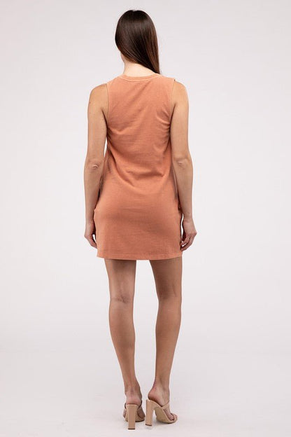 Coffee Date Sleeveless Mini Dress - My Threaded Apparel | Online Women's Boutique - mini dress