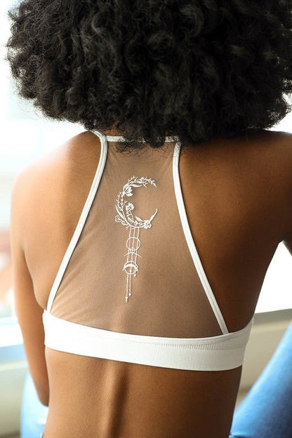 Crescent Moon Dreamcatcher Bralette - My Threaded Apparel | Online Women's Boutique - Top