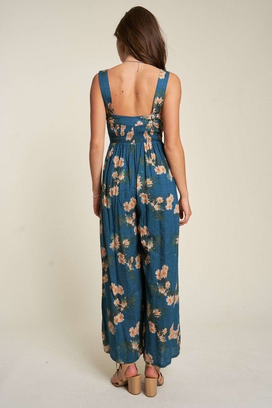 Daisy Daydreams Ruffle Detail Jumpsuit - My Threaded Apparel | Online Women's Boutique -