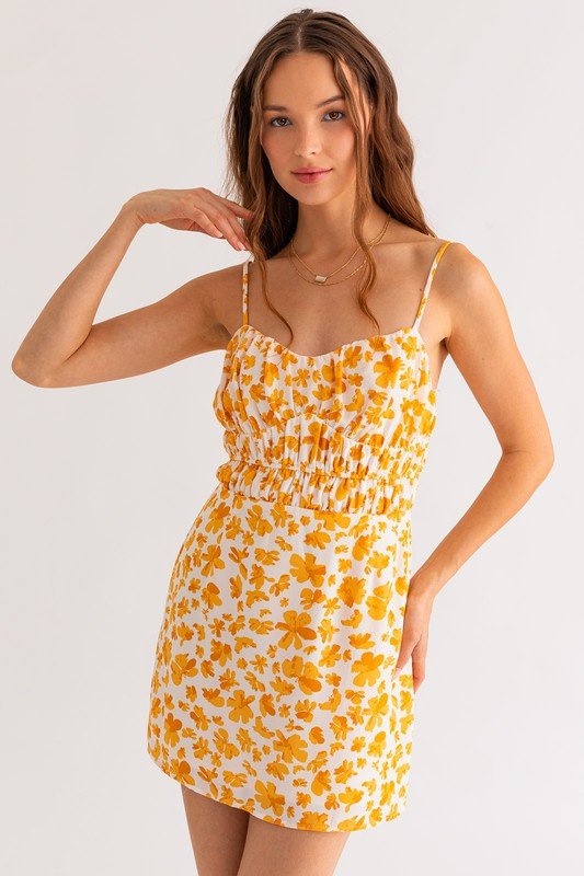 Eliana Ruched Mini Dress - My Threaded Apparel | Online Women's Boutique - mini dress