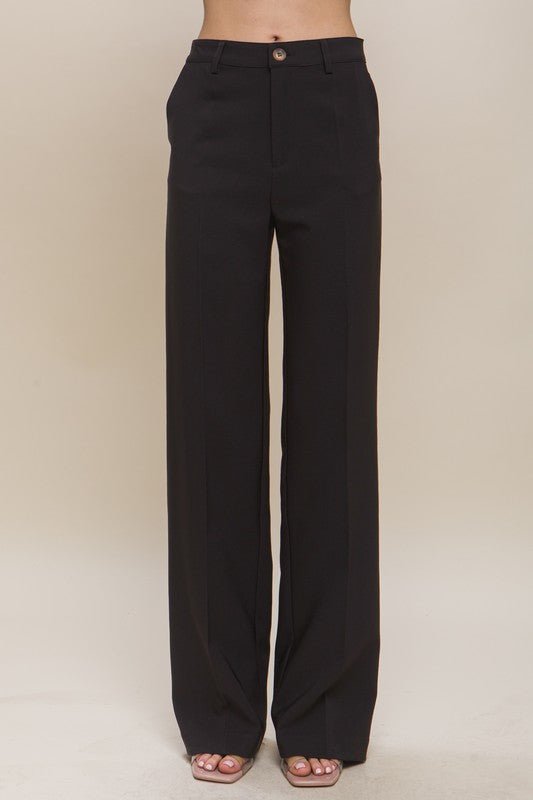 Formal Straight Leg Blazer Pants - My Threaded Apparel | Online Women's Boutique - pants