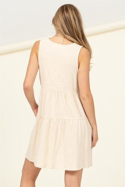 Good Girl Sleeveless Tiered Mini Dress - My Threaded Apparel | Online Women's Boutique -