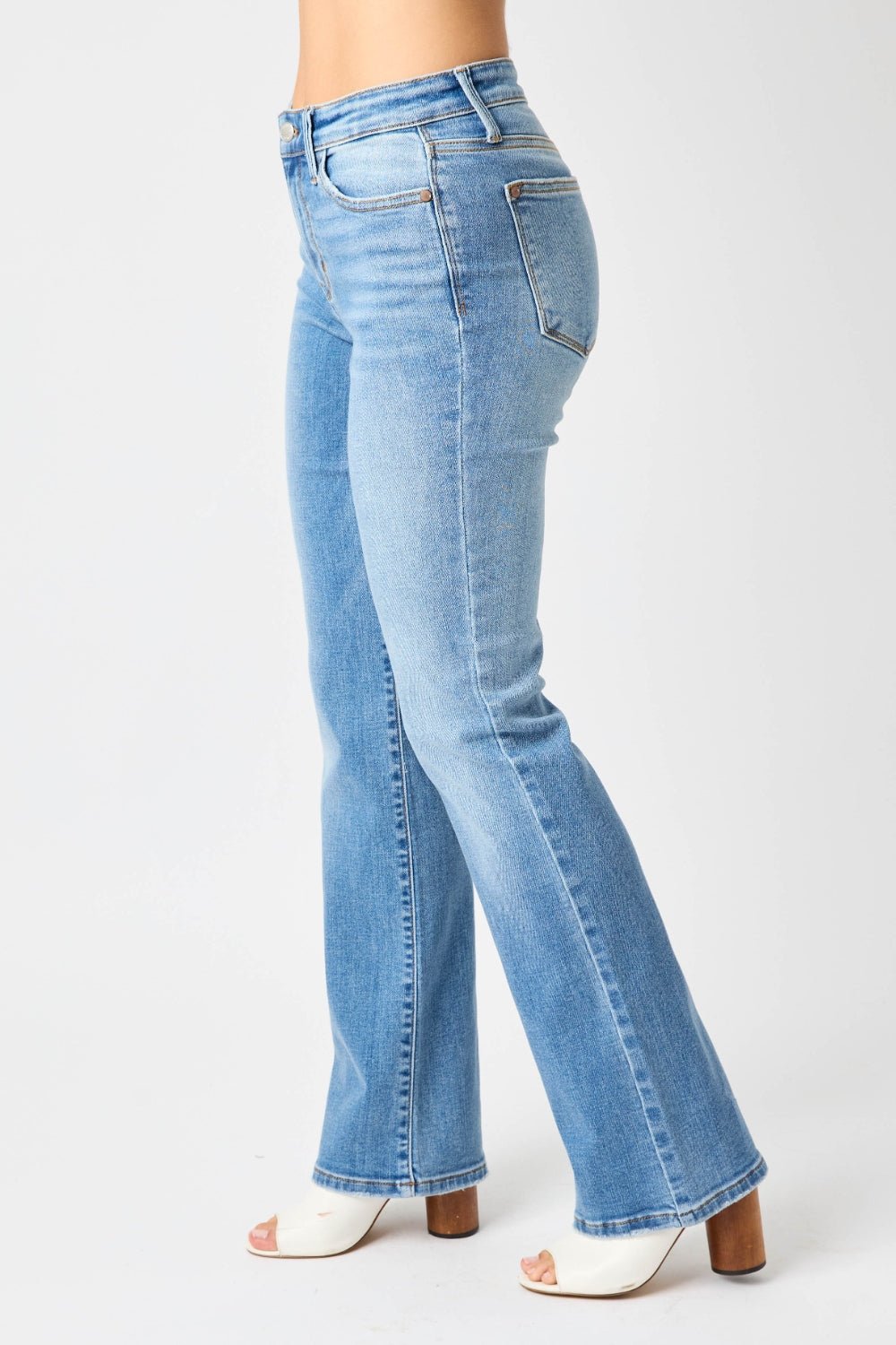 Judy Blue Full Size High Waist Straight Jeans - My Threaded Apparel | Online Women's Boutique - denim jeans