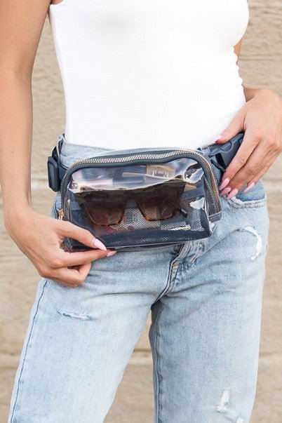 Juni Clear Stadium Belt Bag - My Threaded Apparel | Online Women's Boutique - handbag