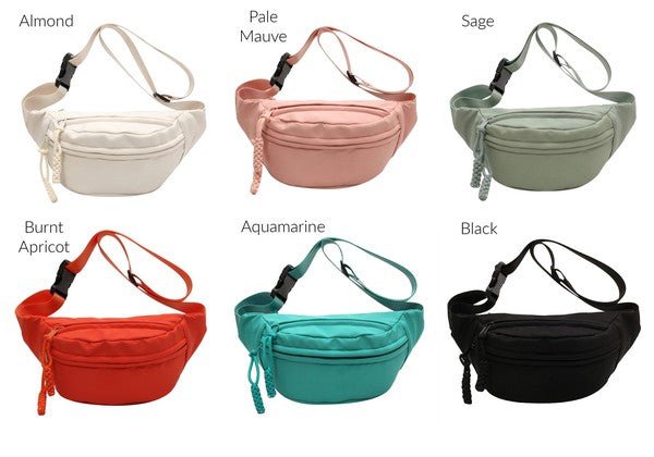 Marisa Nylon Crescent Sling Belt Bum Fanny Bag - My Threaded Apparel | Online Women's Boutique - handbags