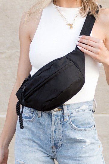 Marisa Nylon Crescent Sling Belt Bum Fanny Bag - My Threaded Apparel | Online Women's Boutique - handbags