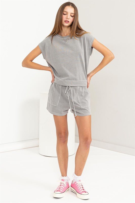 Matching Top and Shorts Set - My Threaded Apparel | Online Women's Boutique - two-piece sets