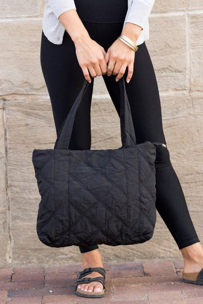 Quilted Tote - My Threaded Apparel | Online Women's Boutique - Tote