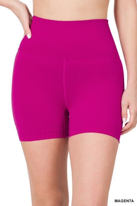 Seamless High Waisted Shorts - My Threaded Apparel | Online Women's Boutique - shorts