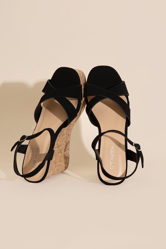 SEDONA-1 Wedge Heel Sandals - My Threaded Apparel | Online Women's Boutique - shoes