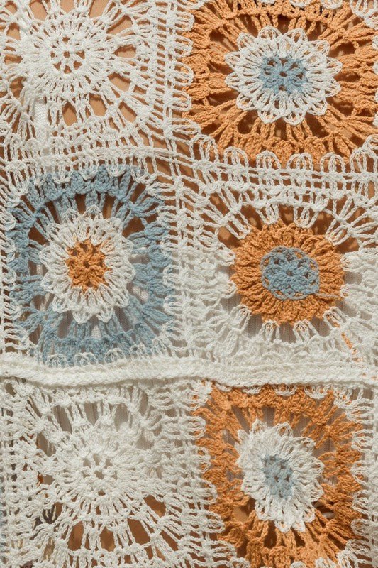 Short Sleeve Button Front Crochet Top - My Threaded Apparel | Online Women's Boutique - Top