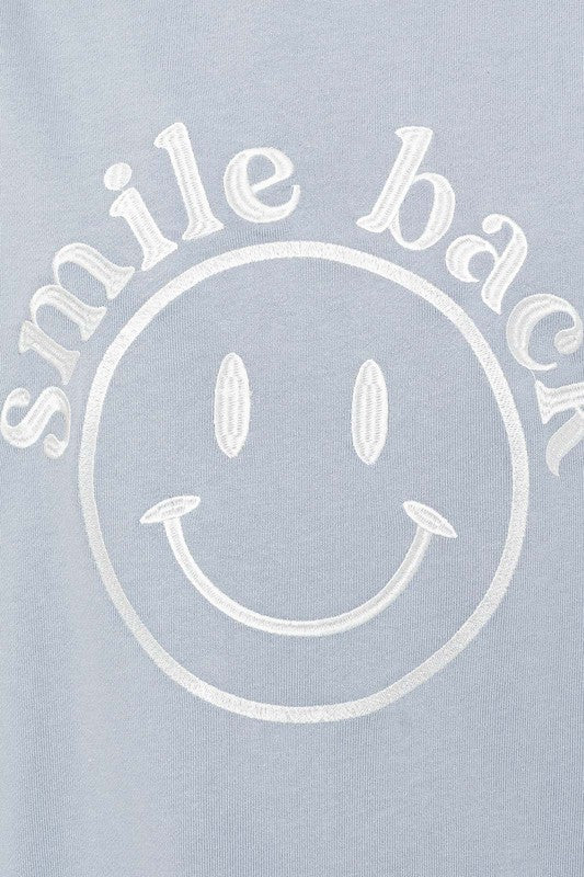 Smile Back Oversized Sweatshirt - My Threaded Apparel | Online Women's Boutique - sweater