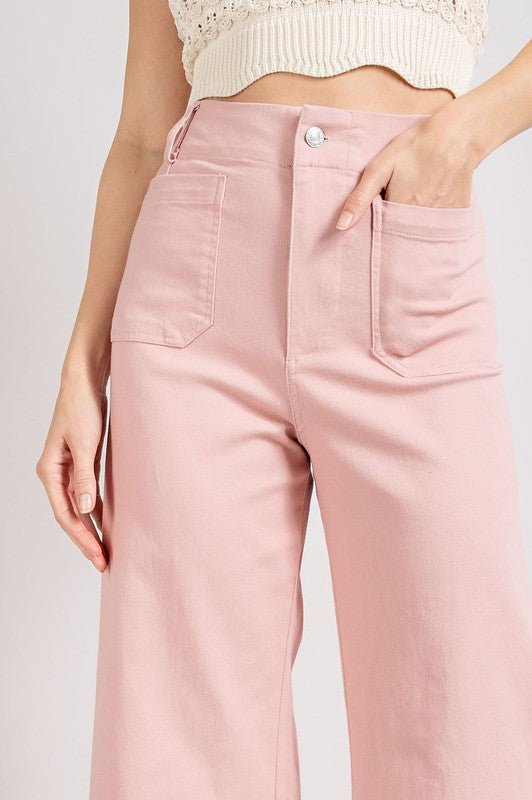 Soft Washed Wide Leg Pants - My Threaded Apparel | Online Women's Boutique - denim jeans