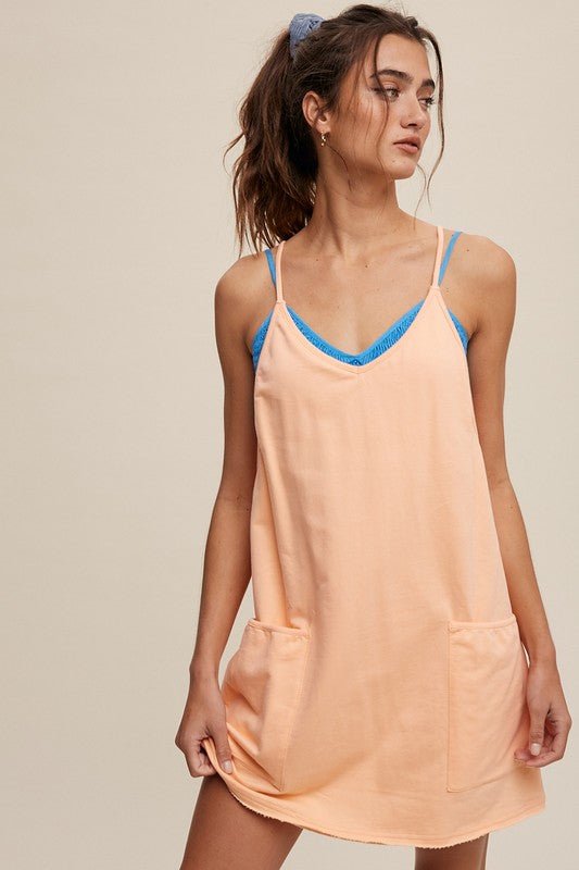 Sporty Mini Dress With Built in Romper Liner - My Threaded Apparel | Online Women's Boutique - mini dress