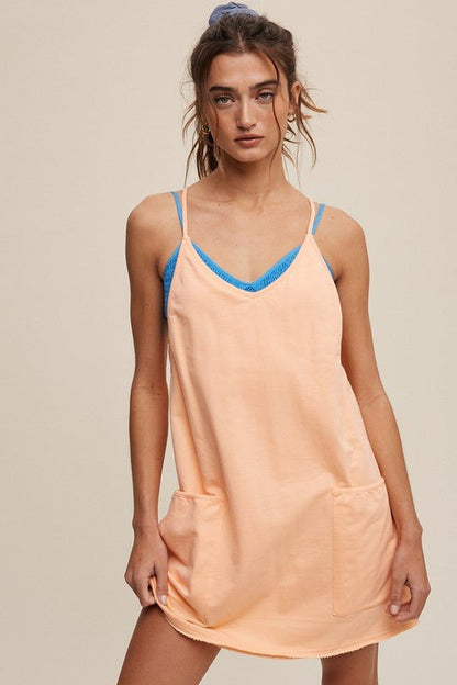 Sporty Mini Dress With Built in Romper Liner - My Threaded Apparel | Online Women's Boutique - mini dress