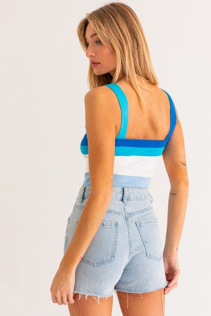 Stripe Knit Tank - My Threaded Apparel | Online Women's Boutique - tops