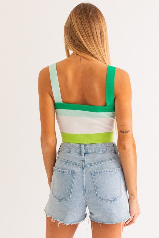 Stripe Knit Tank - My Threaded Apparel | Online Women's Boutique - tops