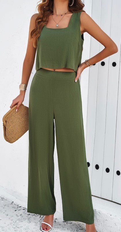 Two piece pants set - My Threaded Apparel | Online Women's Boutique - two - piece sets