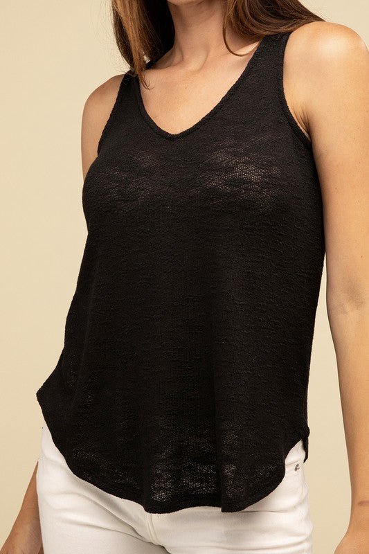 V Neck Sleeveless Cami Top - My Threaded Apparel | Online Women's Boutique - Top
