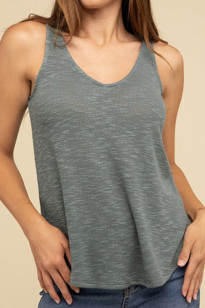 V Neck Sleeveless Cami Top - My Threaded Apparel | Online Women's Boutique - Top