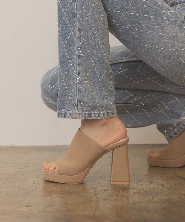 Vivienne Slip On Platform Heels - My Threaded Apparel | Online Women's Boutique - heels