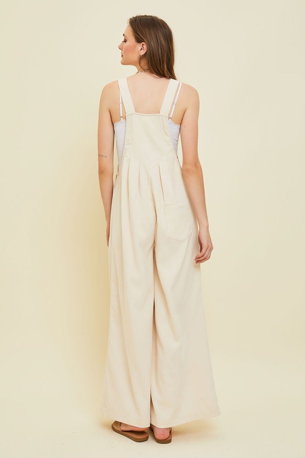 Walk In The Park Corduroy Sleeveless Wide-Leg Overalls - My Threaded Apparel | Online Women's Boutique - jumpsuit