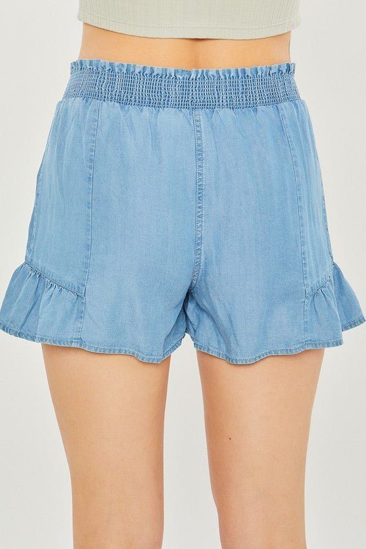 Woven Solid Shorts - My Threaded Apparel | Online Women's Boutique - shorts
