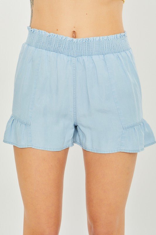 Woven Solid Shorts - My Threaded Apparel | Online Women's Boutique - shorts