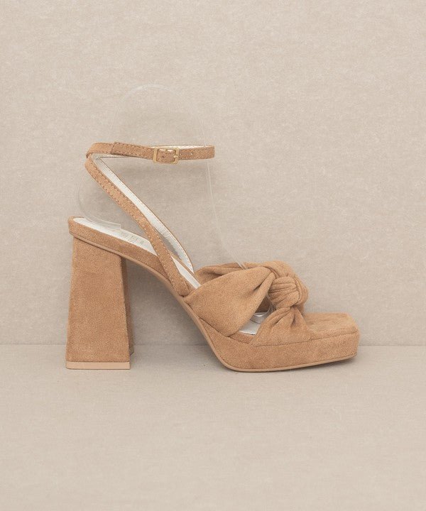 Zoey Knotted Band Platform Heels - My Threaded Apparel | Online Women's Boutique - heels